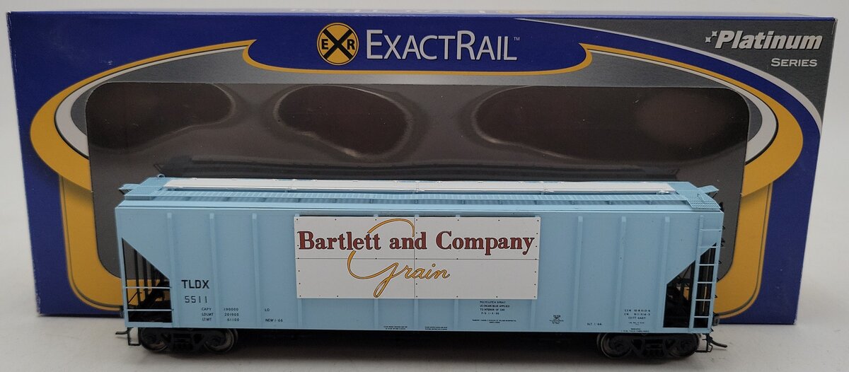 ExactRail EP-80180-3 HO Scale Bartlett & Company P-S 4427 Grain Hopper #5511 EX/Box