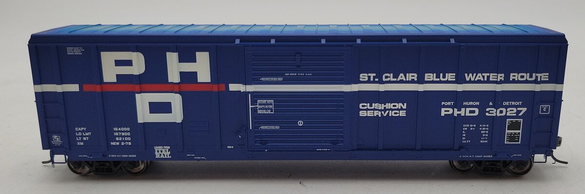 ExactRail EP-80908-5 HO P-S 5344 Port Huron & Detroit PHD 50' Boxcar #3027 NIB