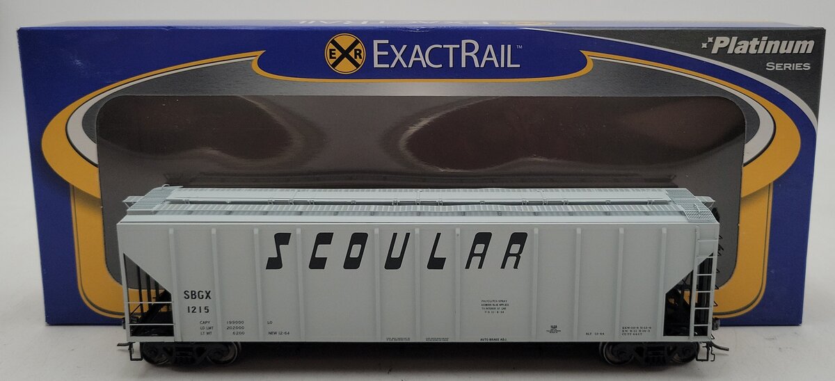 ExactRail EP-81078-2 HO Scoular P-s 4427 Cu. Ft. Grain Hopper #1215 NIB
