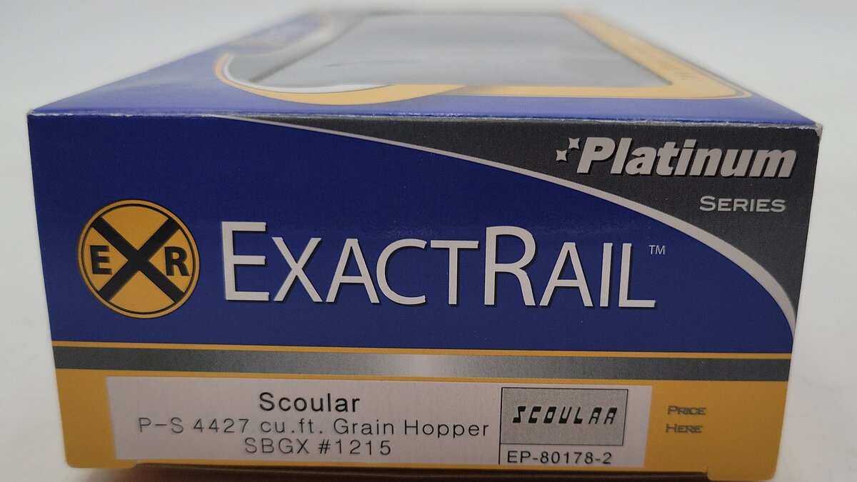 ExactRail EP-81078-2 HO Scoular P-s 4427 Cu. Ft. Grain Hopper #1215 NIB