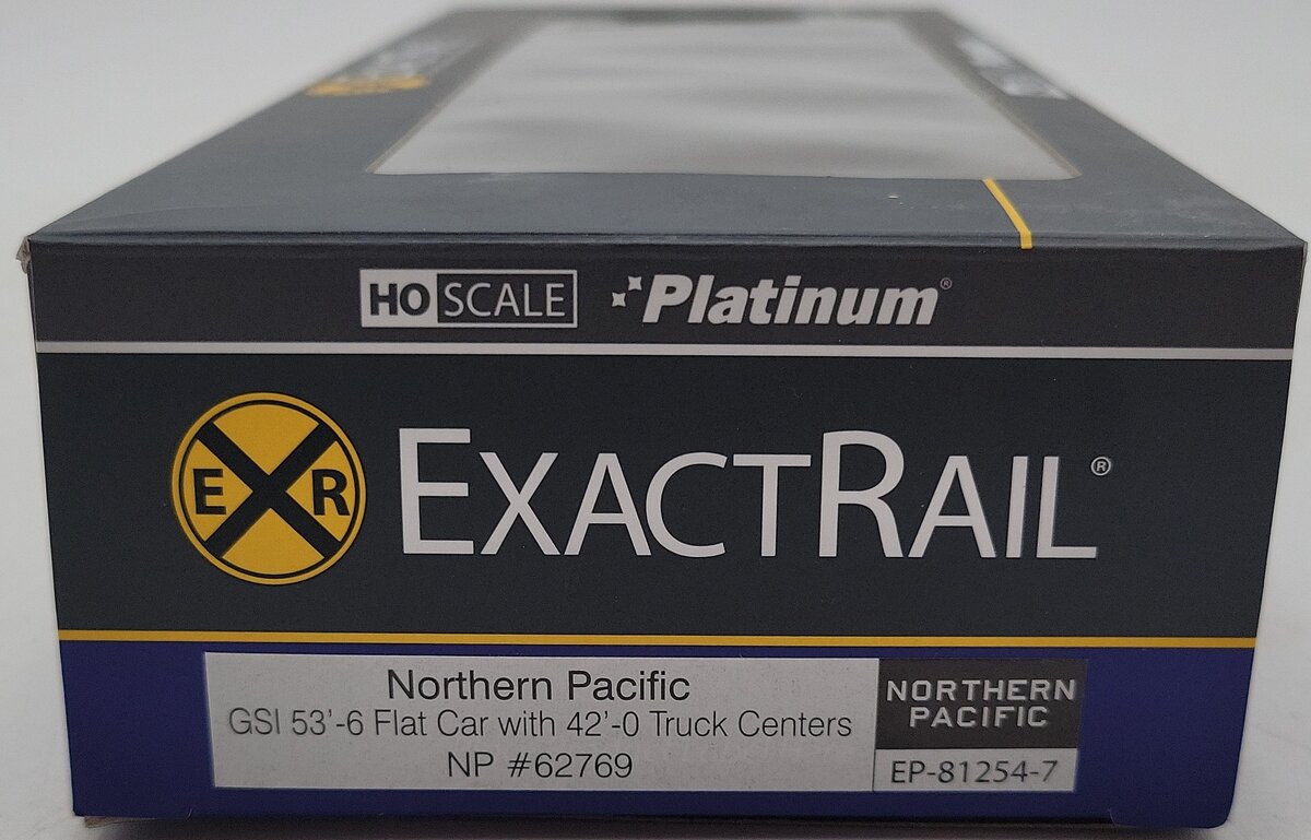 ExactRail EP-81254-7 HO Northern Pacific GSI 53'-6 Flatcar #62769 LN/Box