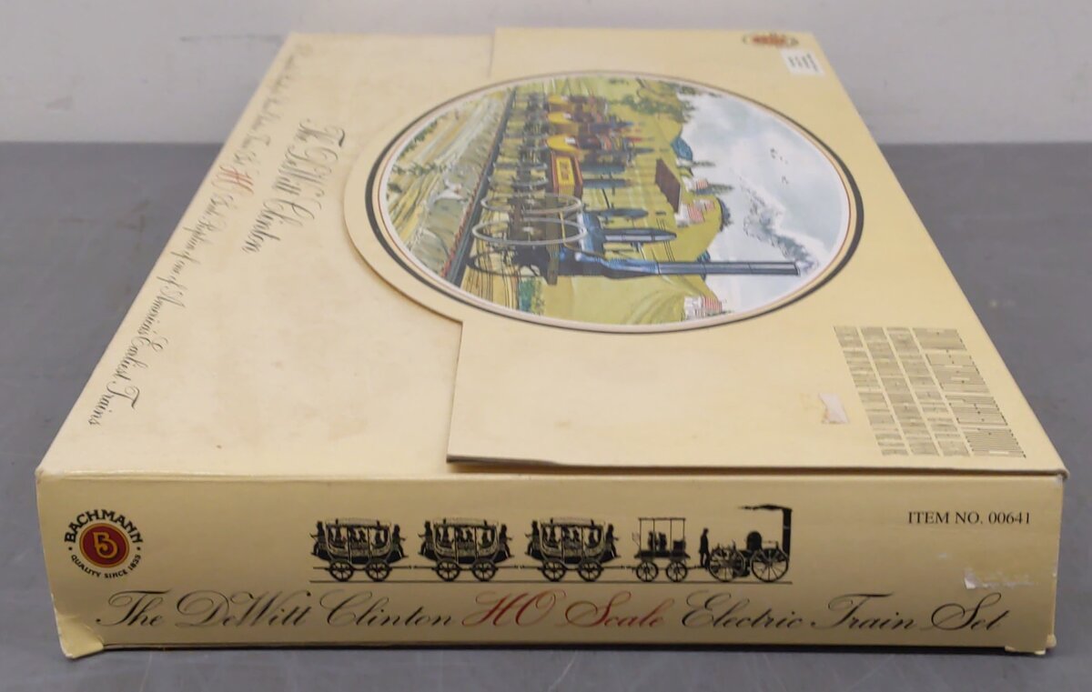 Bachmann 00641 HO Scale DeWitt Clinton Historic Steam Train Set LN/Box