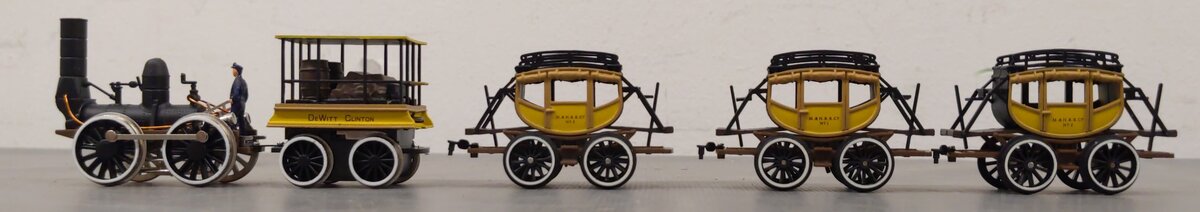 Bachmann 00641 HO Scale DeWitt Clinton Historic Steam Train Set LN/Box