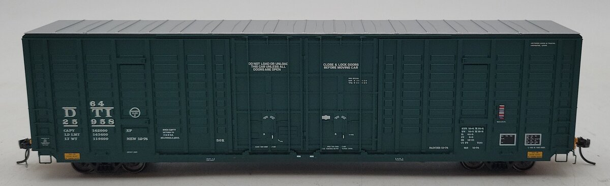 ExactRail EP-80606-12 HO Scale DTI PS 60' Waffle Side Box Car #25964 NIB