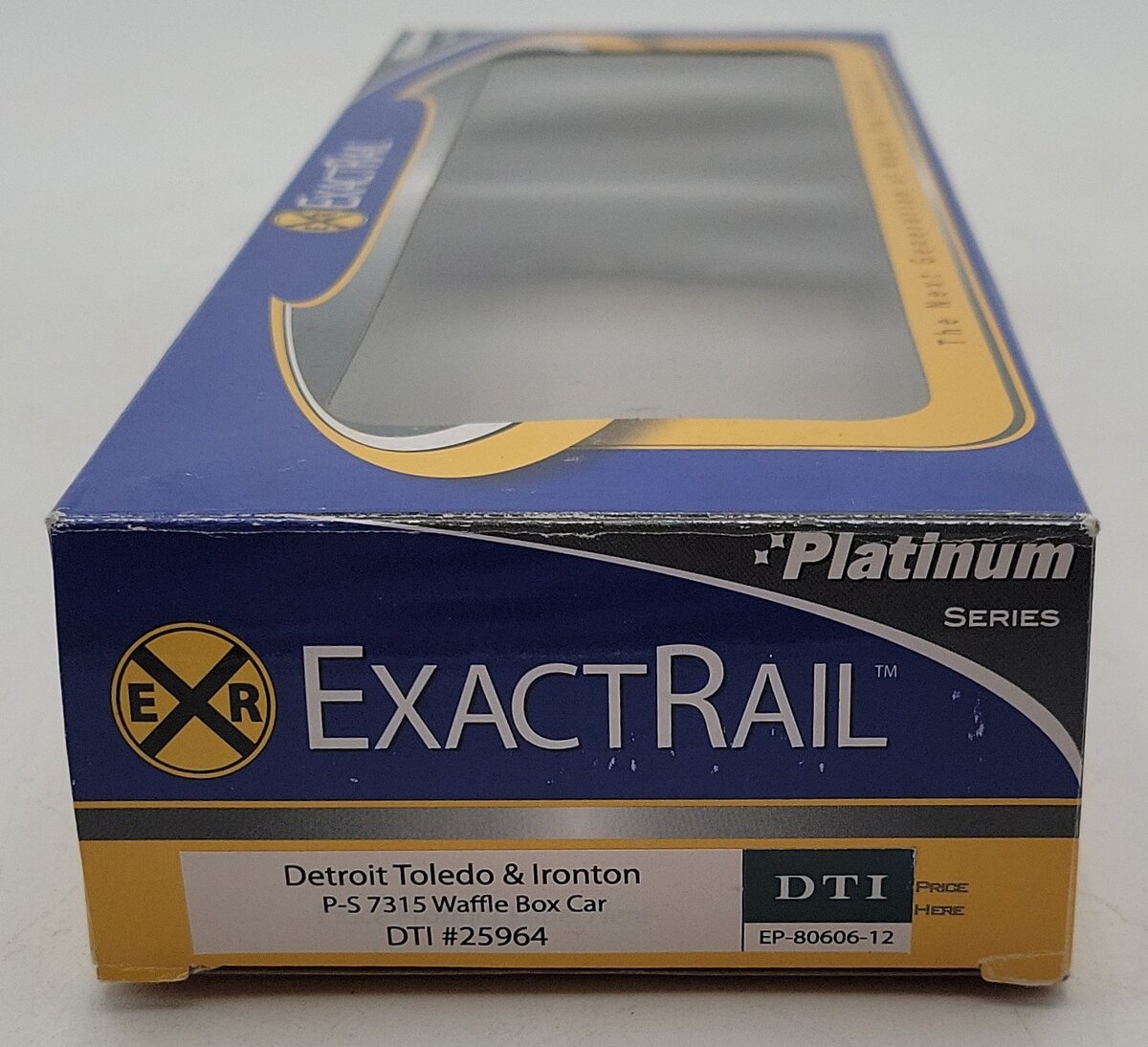 ExactRail EP-80606-12 HO Scale DTI PS 60' Waffle Side Box Car #25964 NIB