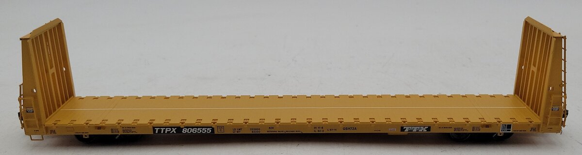 ExactRail EP-81152-7 HO TTPX 67'-11 Bulkhead Flat Car #806555 NIB