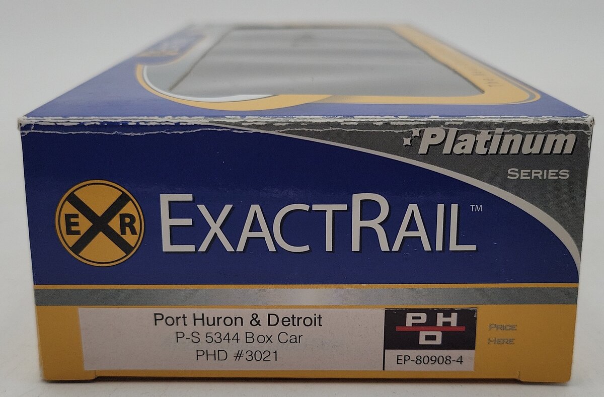 ExactRail EP-80908-4 HO P-S 5344 Port Huron & Detroit PHD 50' Boxcar #3021 NIB