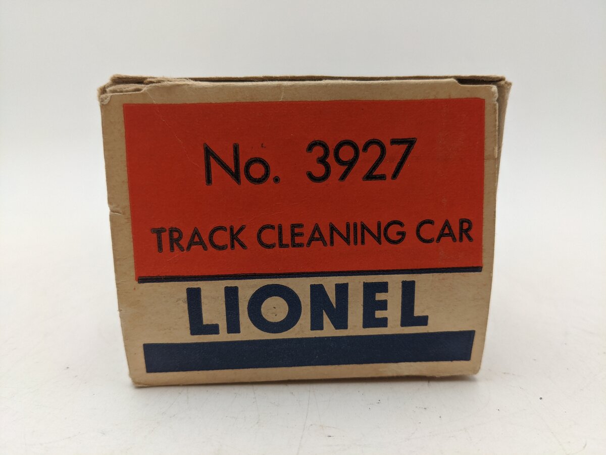 Lionel 3927 O Vintage Postwar Motorized Track Cleaner Car #3927 VG/Box
