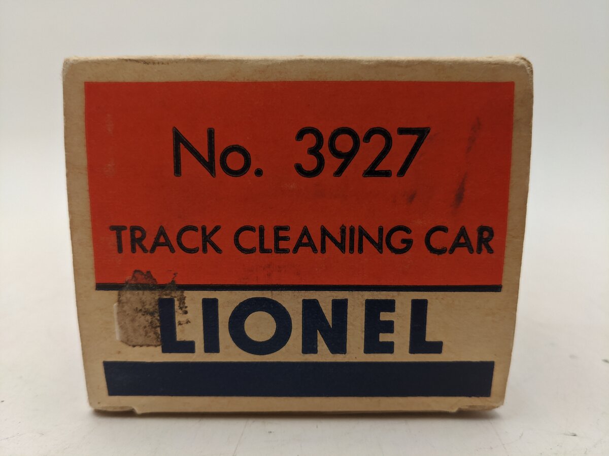 Lionel 3927 O Vintage Postwar Motorized Track Cleaner Car #3927 VG/Box