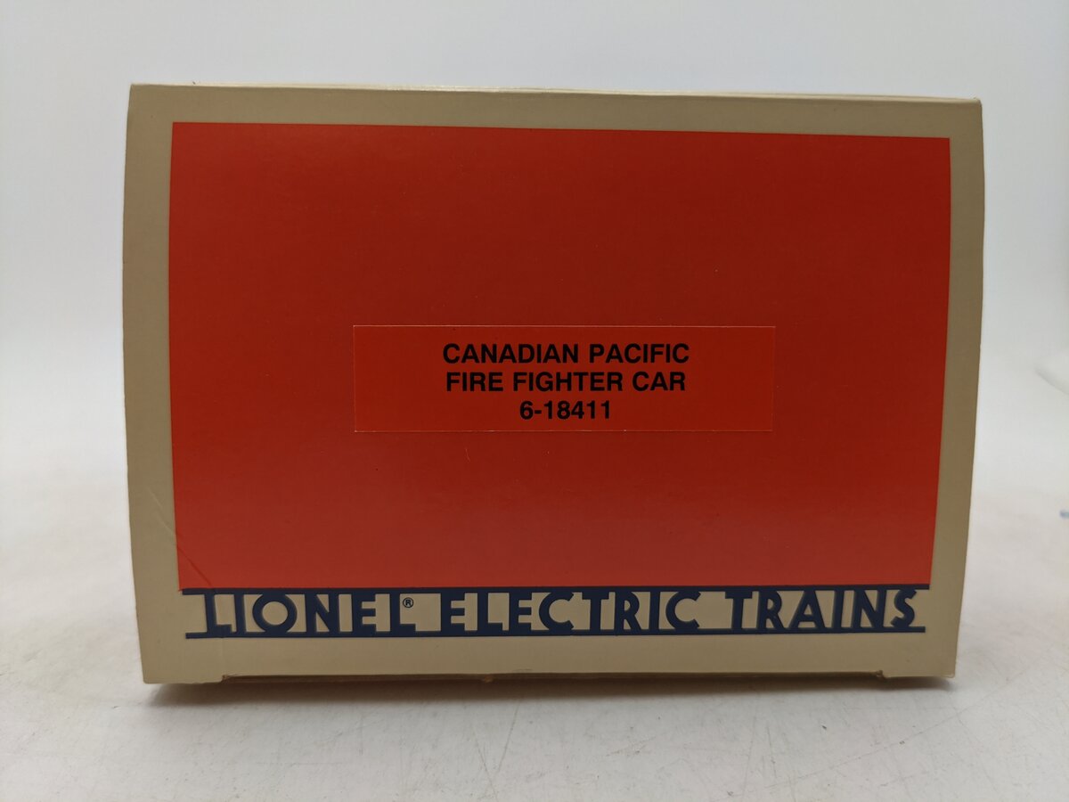 Lionel 6-18411 O Gauge Canadian Pacific Fire Fighter Car EX/Box