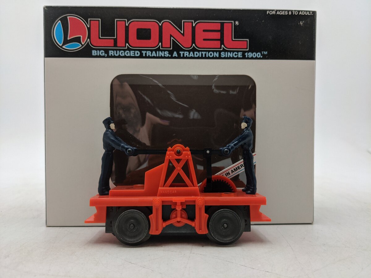 Lionel 6-18401 O Gauge Operating Workmen Hand Car EX/Box