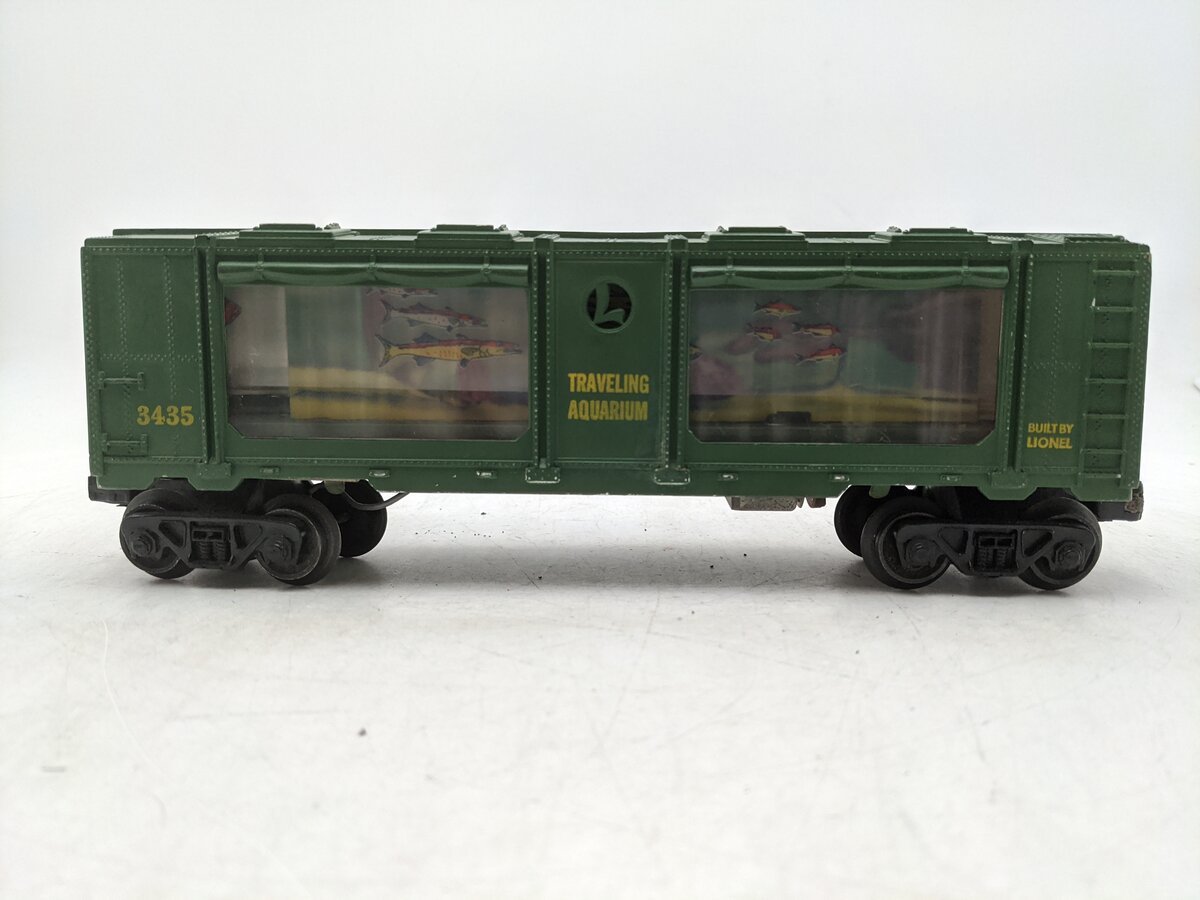Lionel 3435 Vintage O Operating Traveling Aquarium Car VG