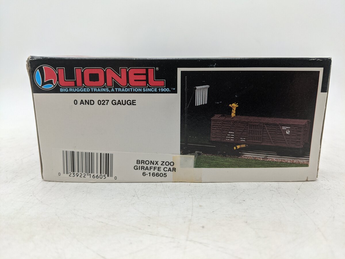 Lionel 6-16605 O Gauge Bronx Zoo Giraffe Car EX/Box