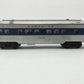 Lionel 2416 Vintage O Santa Fe Illuminated Blue Stripe Observation Car VG