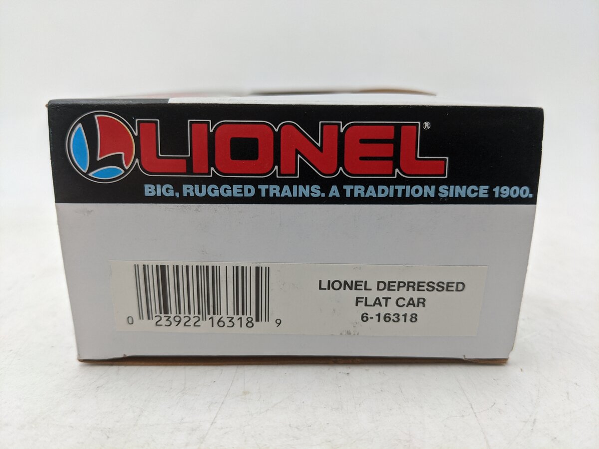 Lionel 6-16318 O Gauge Lionel Lines Depressed Flatcar with Cable Reels EX/Box
