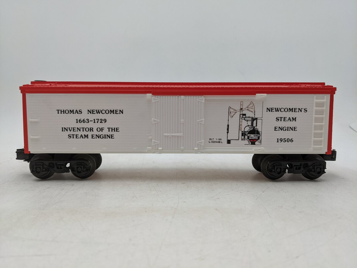 Lionel 6-19506 O Gauge Thomas Newcomen Famous Inventors Reefer EX/Box