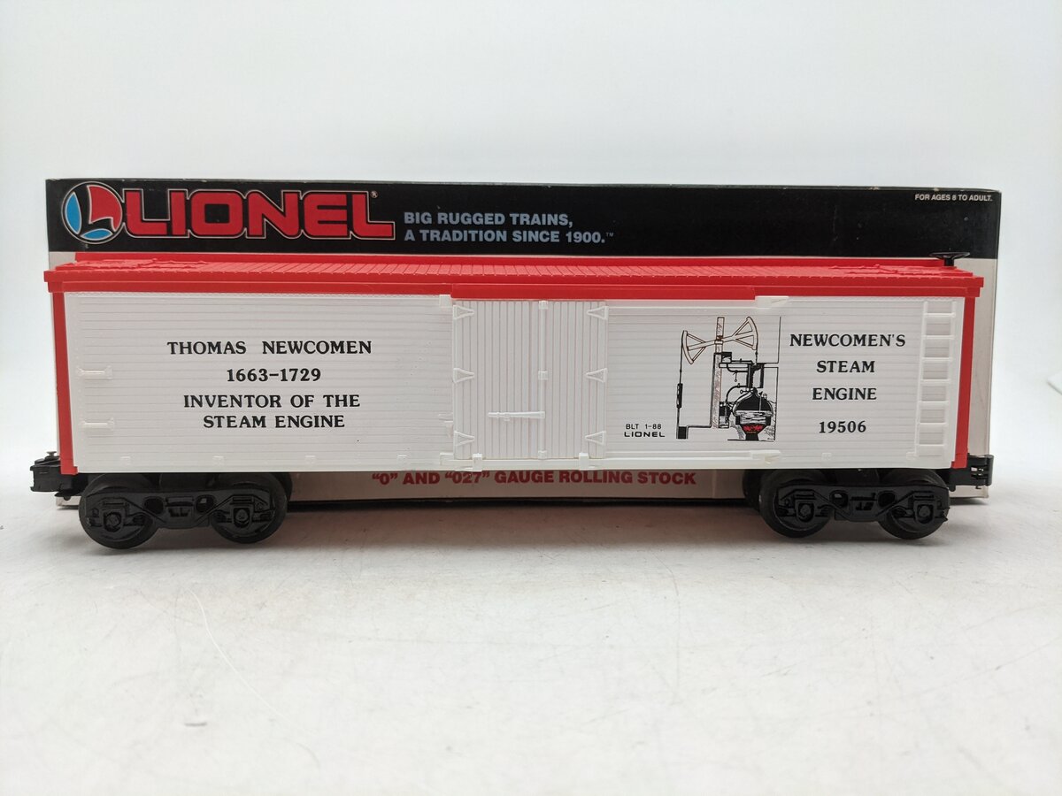 Lionel 6-19506 O Gauge Thomas Newcomen Famous Inventors Reefer EX/Box