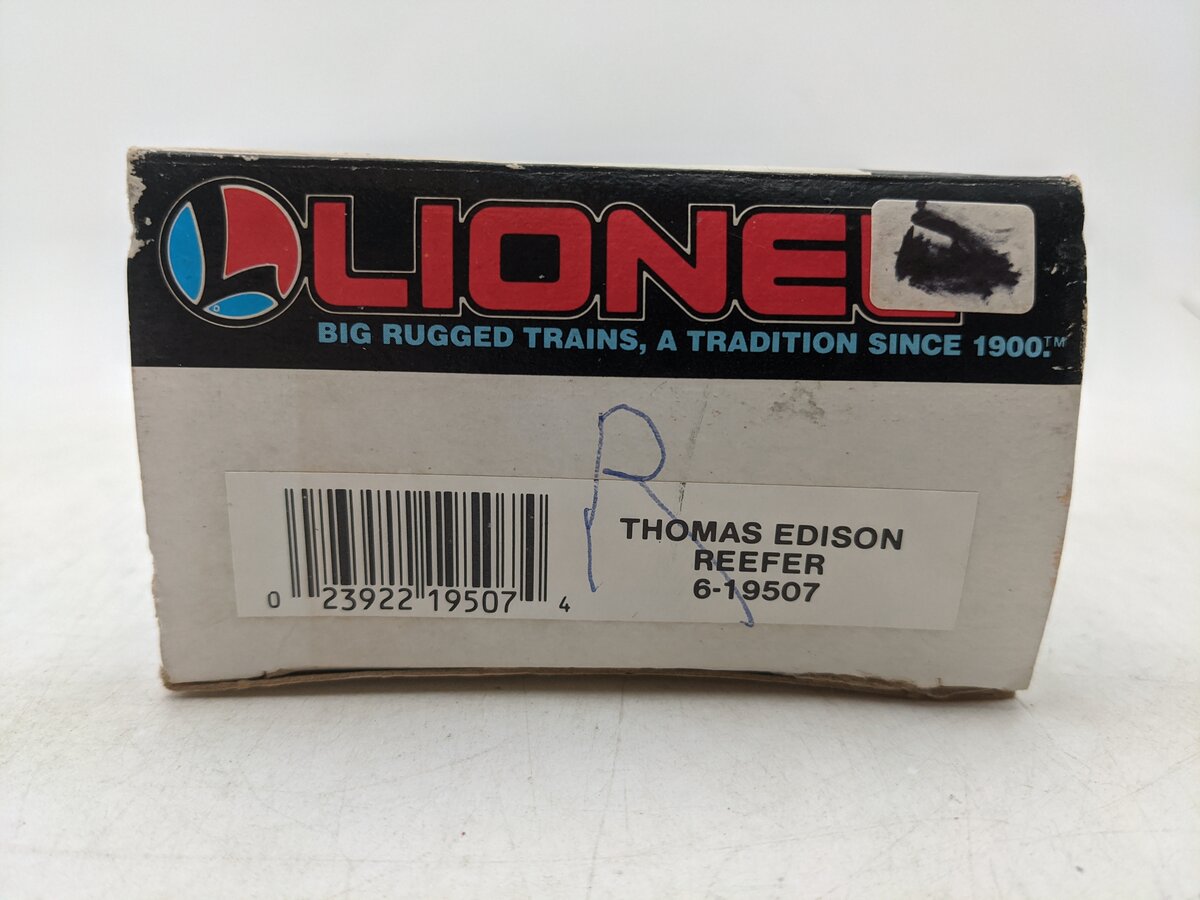 Lionel 6-19507 O Gauge Thomas Edison Famous Inventors Refrigerator Car EX/Box