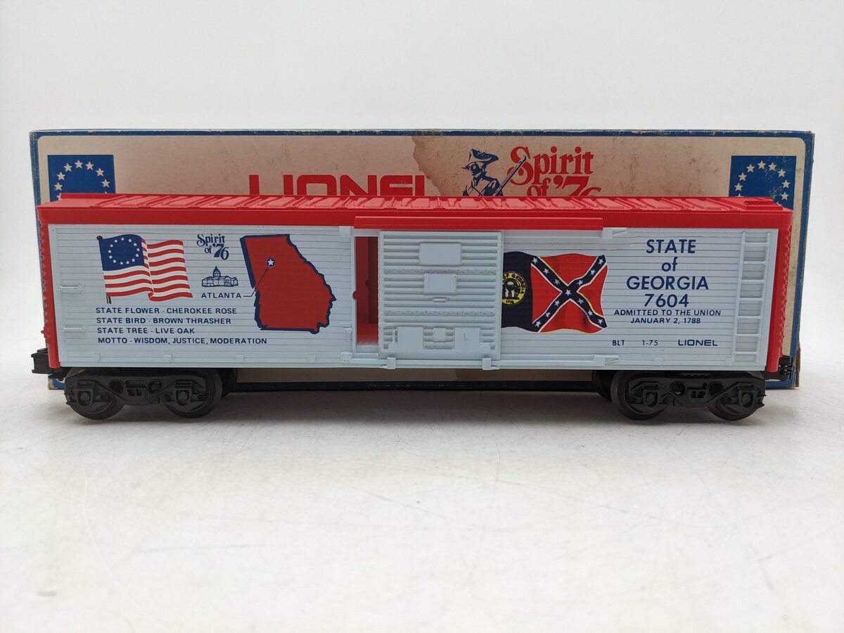 Lionel 6-7604 O Gauge State of Georgia Boxcar #7604 EX/Box