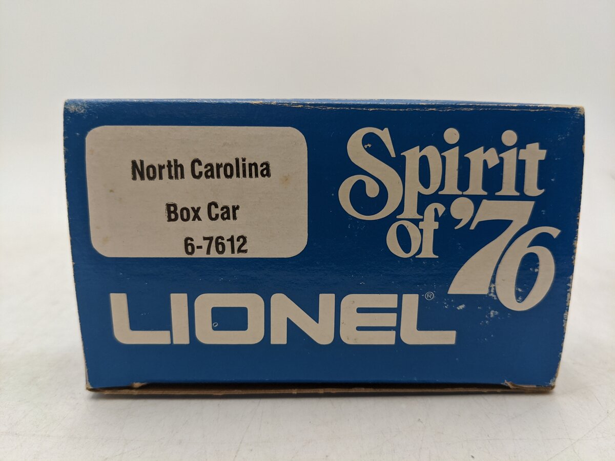 Lionel 6-7612 O Gauge State of North Carolina Boxcar #7612 VG/Box