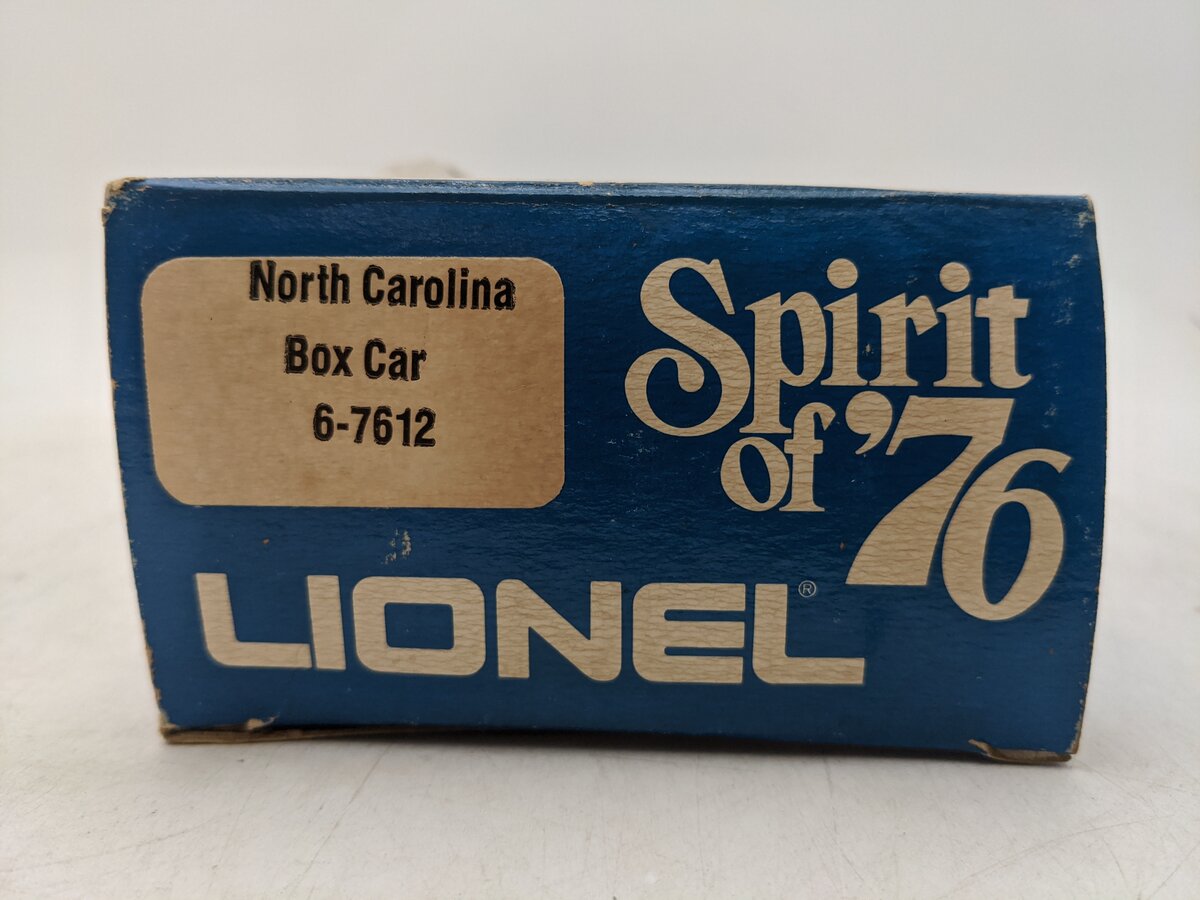 Lionel 6-7612 O Gauge State of North Carolina Boxcar #7612 VG/Box