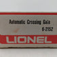 Lionel 6-2152 O Automatic Crossing Gate EX/Box