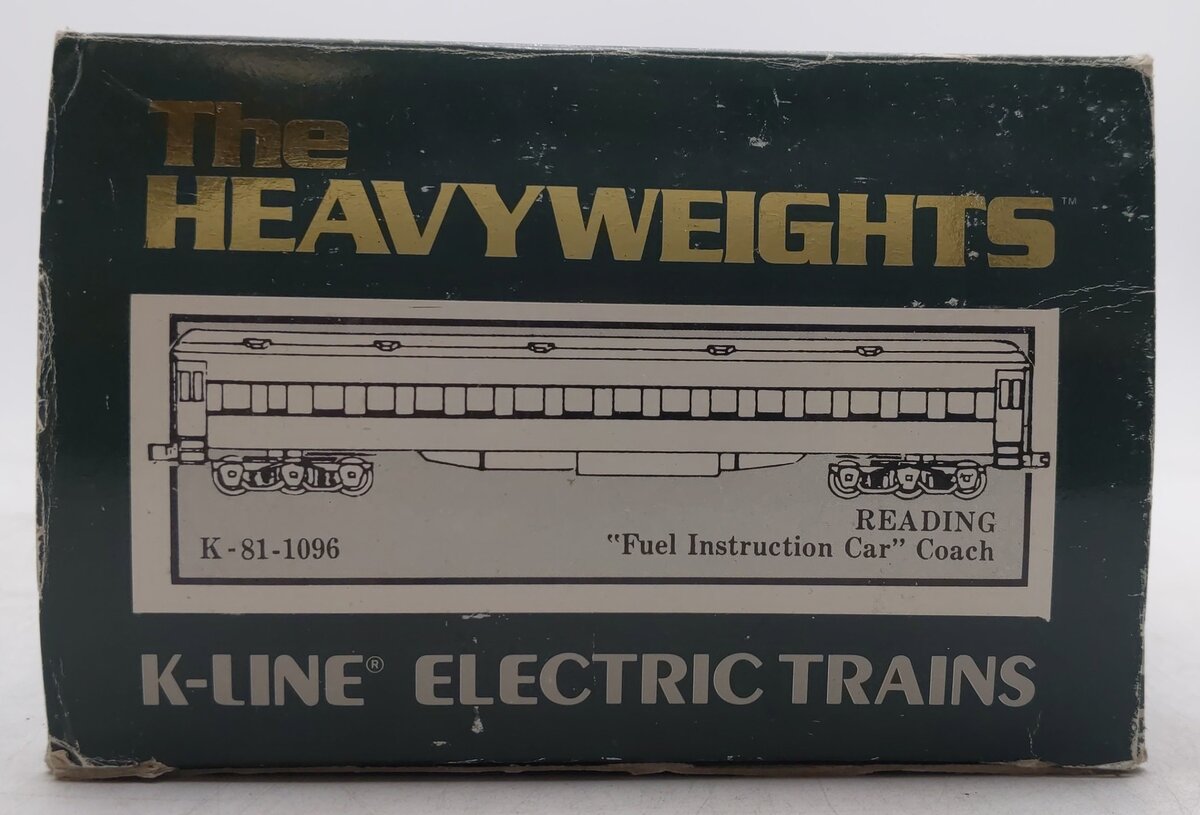 K-Line K81-1096 O Gauge Custom 'Fuel Instruction' 18