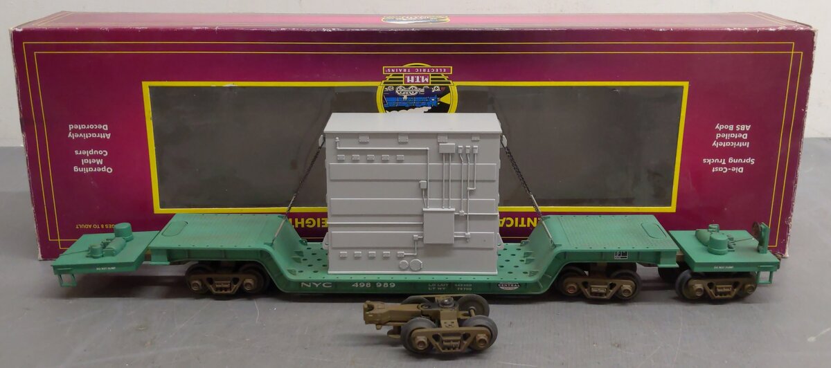 MTH 20-98145 75' NYC Depressed Flat Car VG/Box
