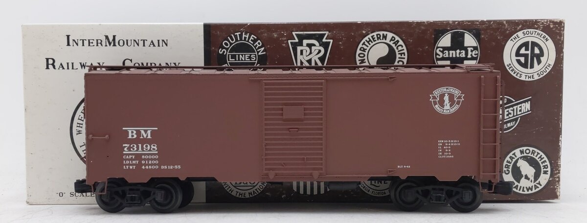 InterMountain OBBM3198 O Boston & Maine 1937 A.A.R. Box Car #73198 EX/Box