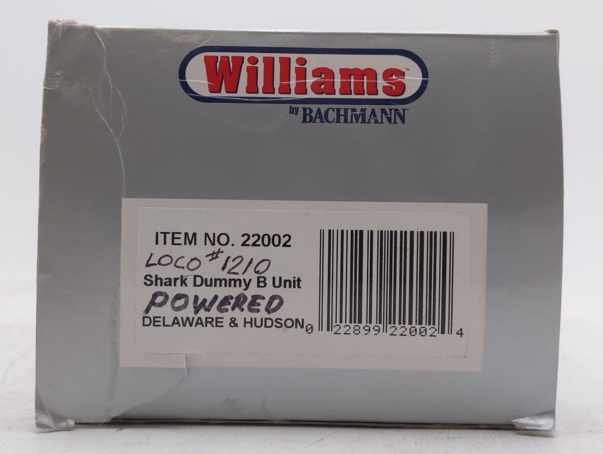 Williams 22002 O Delaware & Hudson Shark nose Powered Diesel Locomotive #1210 EX/Box
