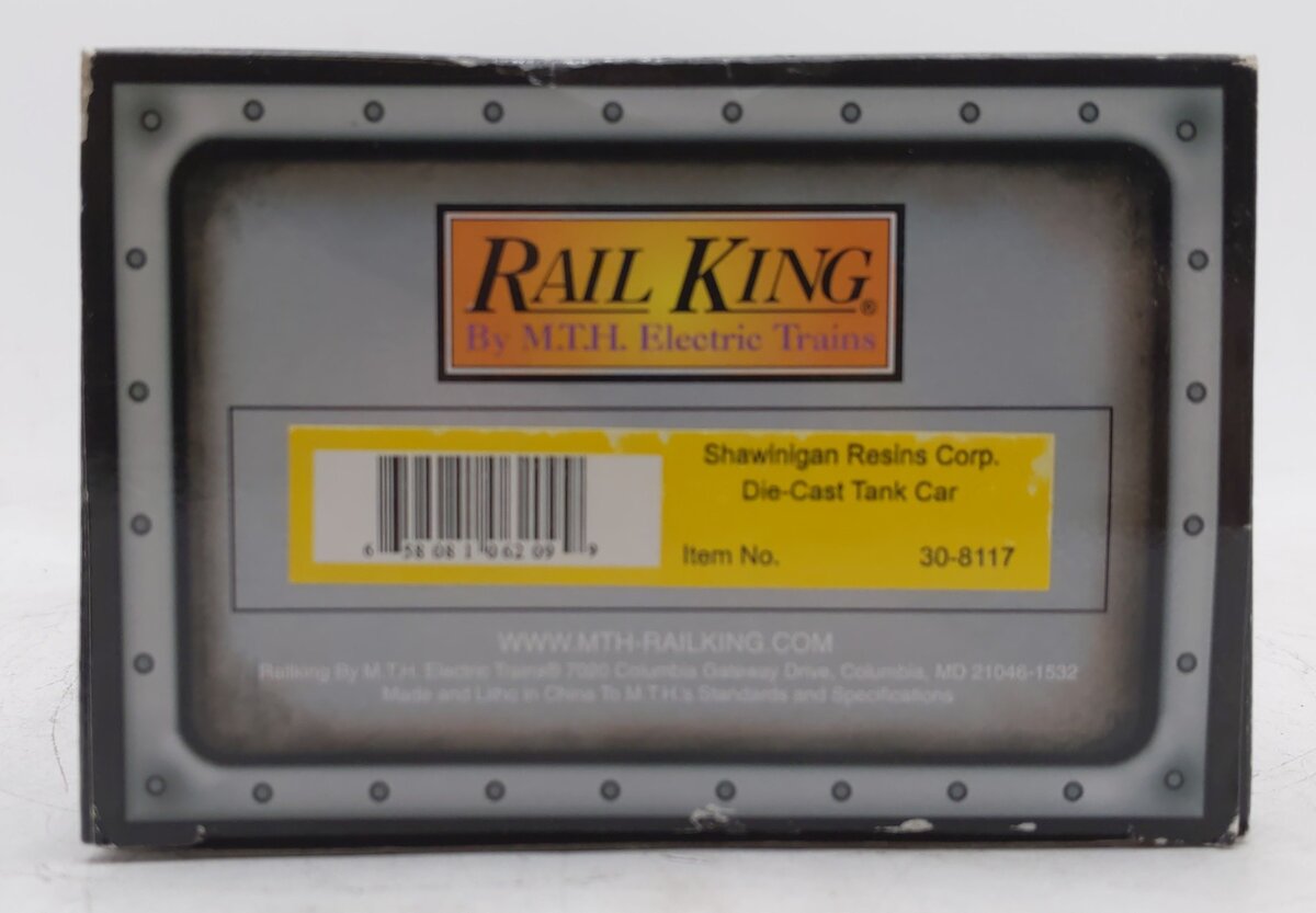 MTH 30-8117 Shawinigan Resins Corp. Die-Cast Tank Car #23589 EX/Box