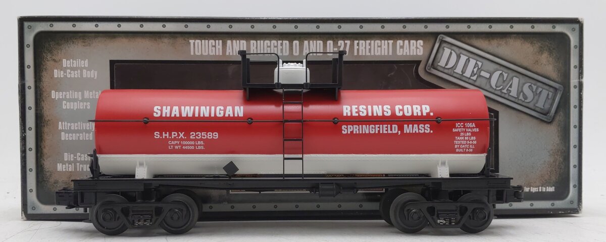MTH 30-8117 Shawinigan Resins Corp. Die-Cast Tank Car #23589 EX/Box
