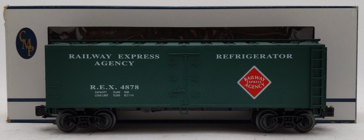 Crown R3000 O Gauge REA Reefer Car #4878 EX/Box