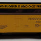 MTH 30-7809 O Pennsylvania Yellow & Brown Semi-Scale Reefer Car #97101 EX/Box