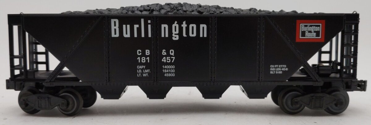 Williams HC02 Burlington Quad Hopper w/Cover & Coal Load #181457 EX/Box