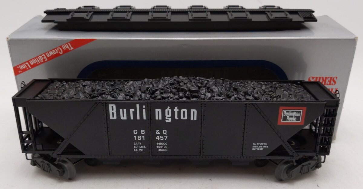 Williams HC02 Burlington Quad Hopper w/Cover & Coal Load #181457 EX/Box