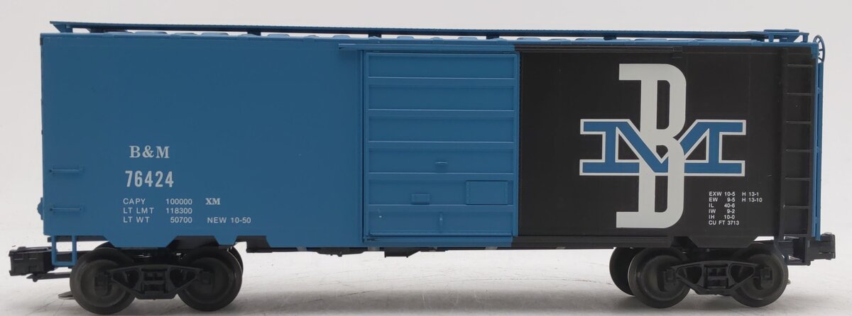 Weaver 76424 O Gauge Boston and Maine Boxcar [3 Rail] EX