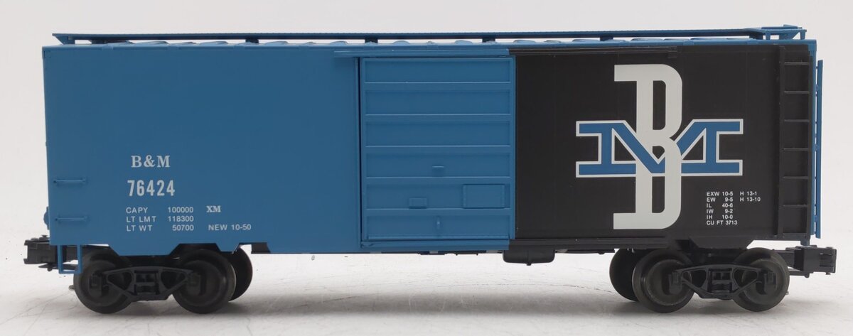 Weaver 76424 O Gauge Boston and Maine Boxcar [3 Rail] EX
