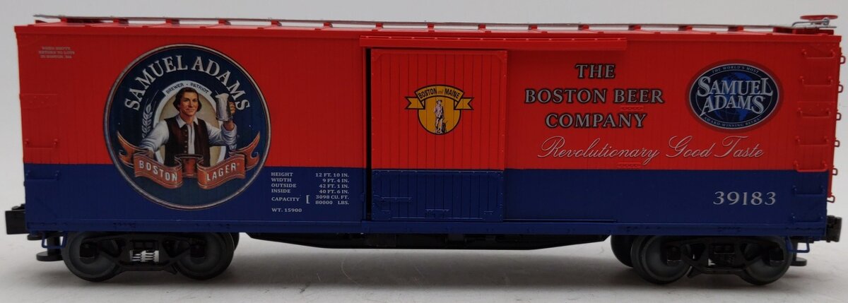 Lionel 48-1801030 LOTS 2018 Meet Samuel Adams Box Car #39183 EX/Box