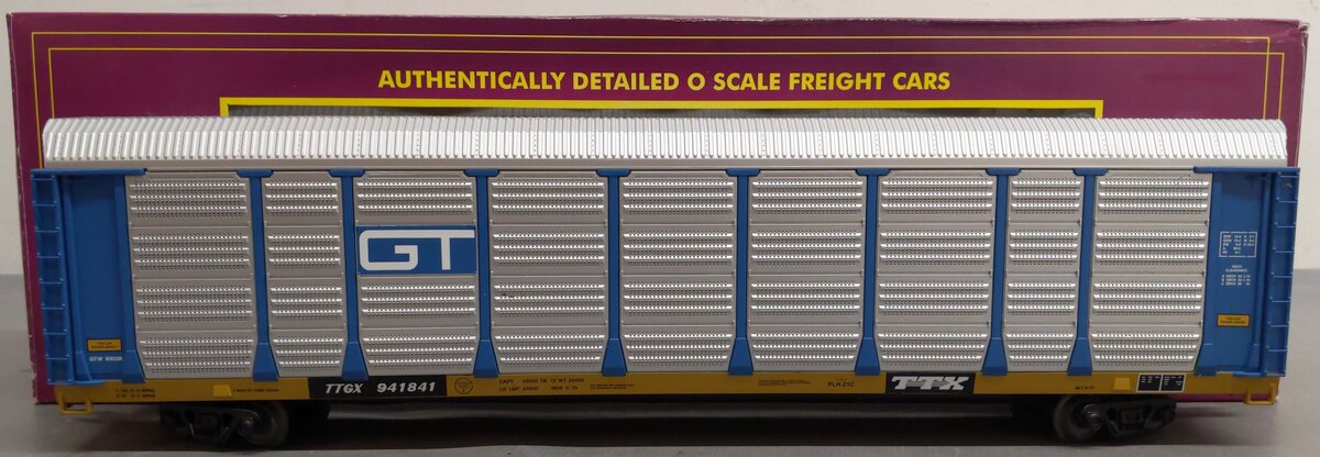 MTH 20-98738 Grand Trunk Western Corrugated Auto Carrier #941841 EX/Box