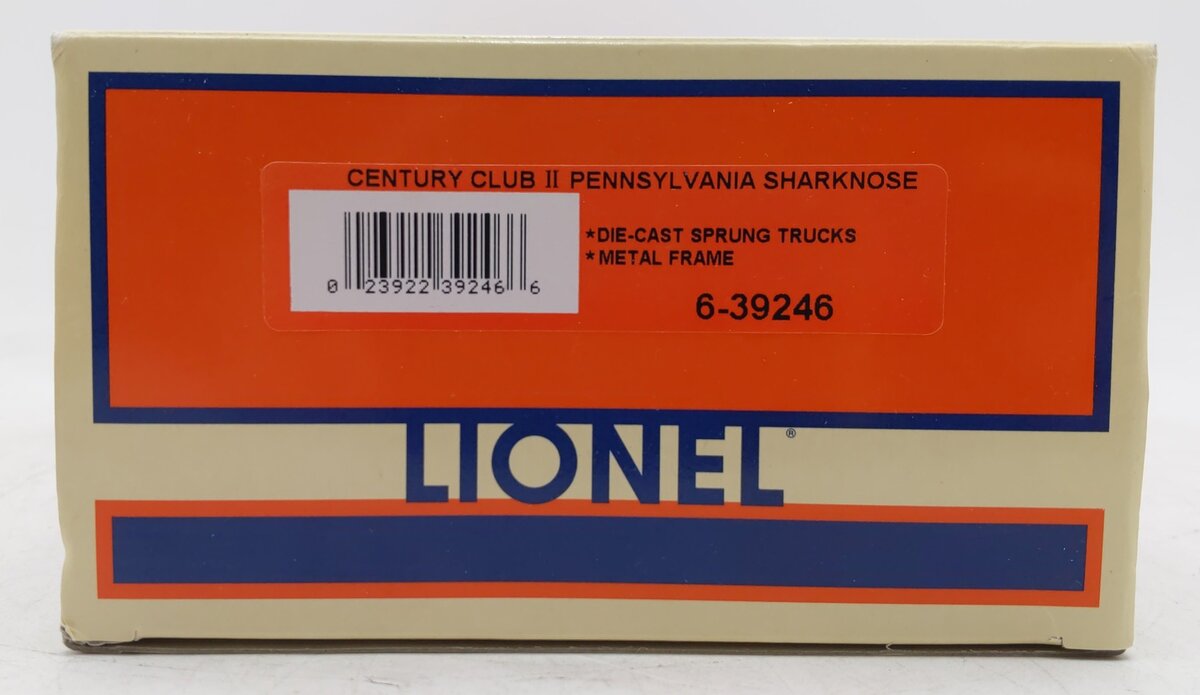Lionel 6-39246 O PRR Century Club ll Sharknose Boxcar LN/Box