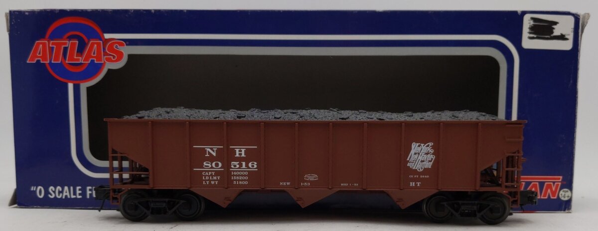 Atlas Trainman O Gauge 907-2 New Haven 70 Ton Hopper #80516 [3 Rail] EX/Box