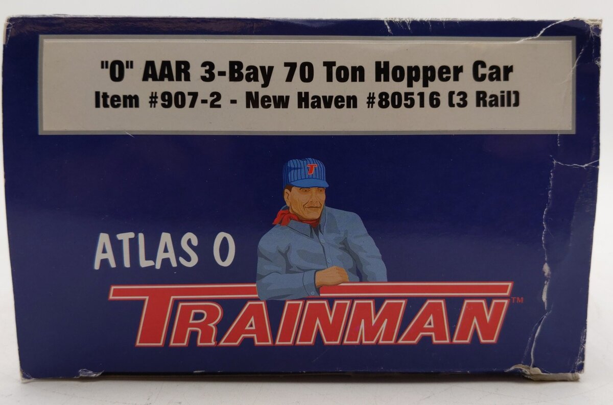 Atlas Trainman O Gauge 907-2 New Haven 70 Ton Hopper #80516 [3 Rail] EX/Box