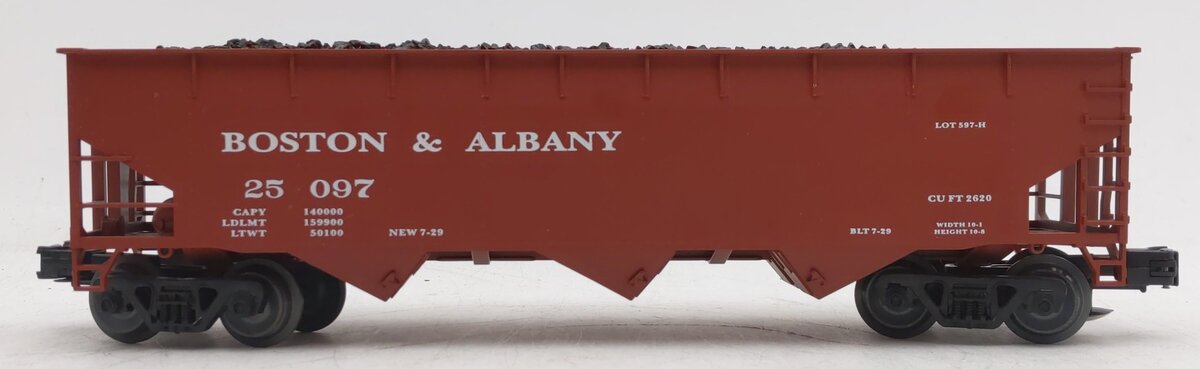 Weaver U3920 O Gauge Boston & Albany Coal Car #25097 -3 Rail EX/Box