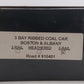 Weaver 910401 O Gauge Boston & Albany 3 Bay Ribbed Coal Car -3 Rail EX/Box