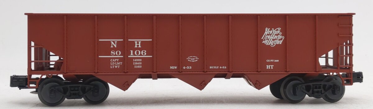 Weaver U18014L O Gauge New Haven 3 Bay 9 Panel Hopper #80106 EX/Box