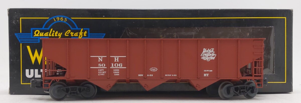 Weaver U18014L O Gauge New Haven 3 Bay 9 Panel Hopper #80106 EX/Box