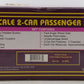 MTH 20-6656 O Amtrak Amfleet Phase IV Passenger Car Set (Set of 2) EX/Box