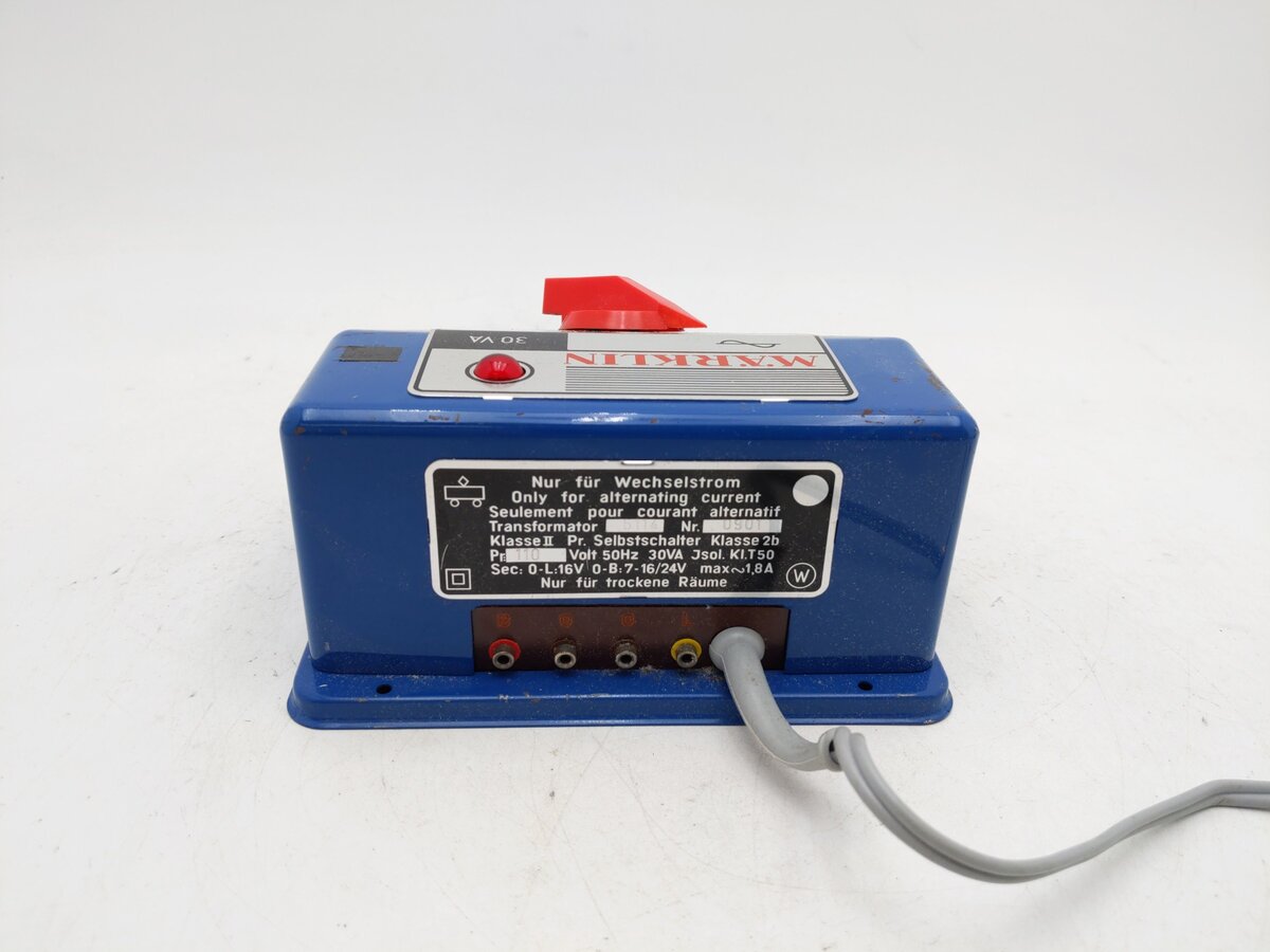 Marklin 6114 HO Vintage 110 Volt AC Transformer VG/Box