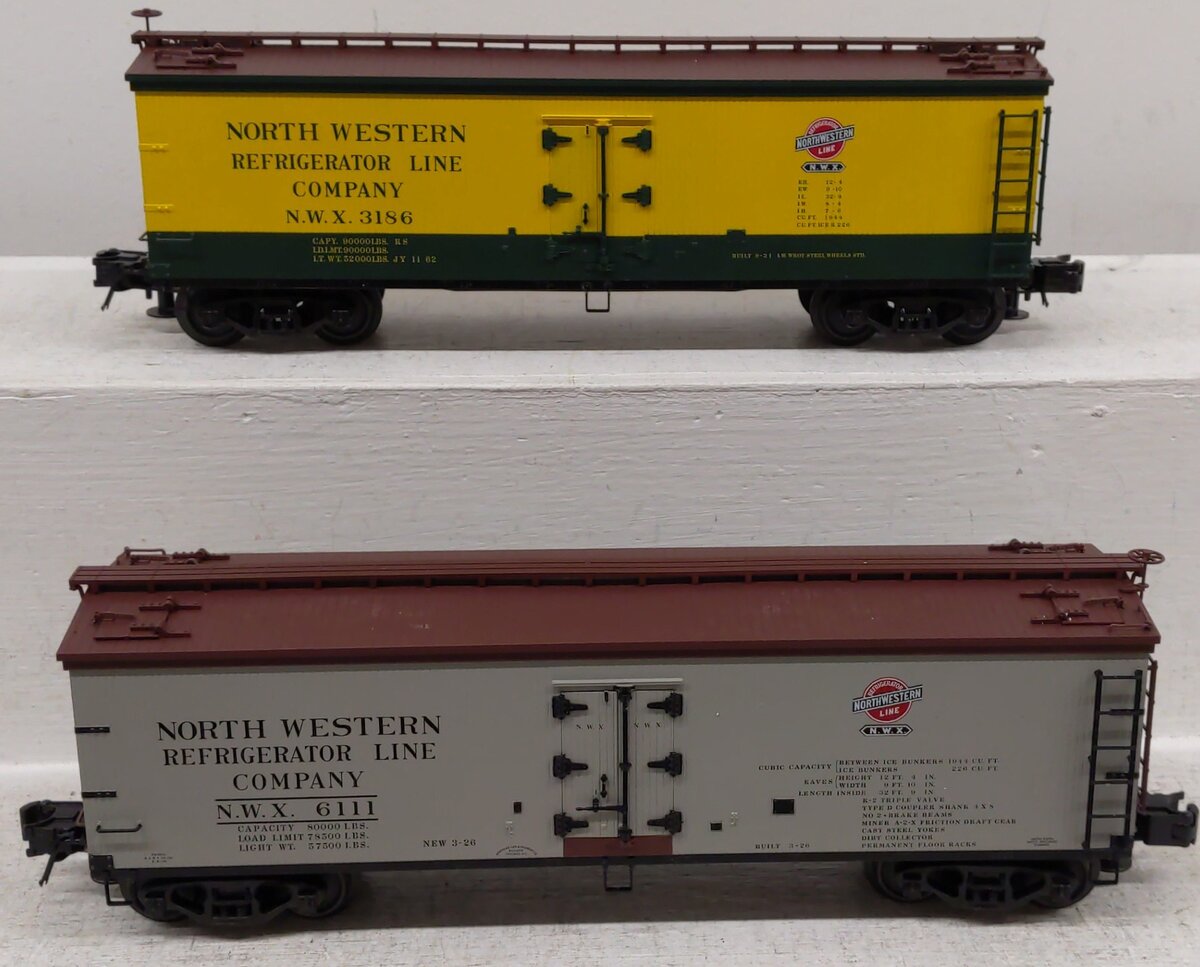 Atlas 6790-2 O Northwestern Refrigerator Car - 3-Rail (Pack of 2) EX/Box